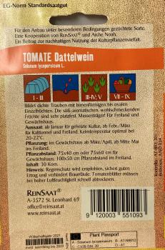 Coktailtomate Dattelwein - ReinSaat Saatgut - Demeter aus biologischem Anbau